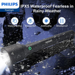 Load image into Gallery viewer, Philips SFL3602R Rechargeable LED Flashlight 1000 Lumens (Black)