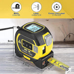 Load image into Gallery viewer, 40M Measuring Sight 3-in-1 Infrared Laser Tape Measuring, Portable 3-in-1 Infrared Laser Tape Measuring, Handheld Electronic Digital Tape Measure with Led Display,