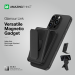 Load image into Gallery viewer, AMAZINGTHING GLAMOUR LINK TRAVEL MAG FOLD PRO MAGNETIC WALLET WITH CARD HOLDER