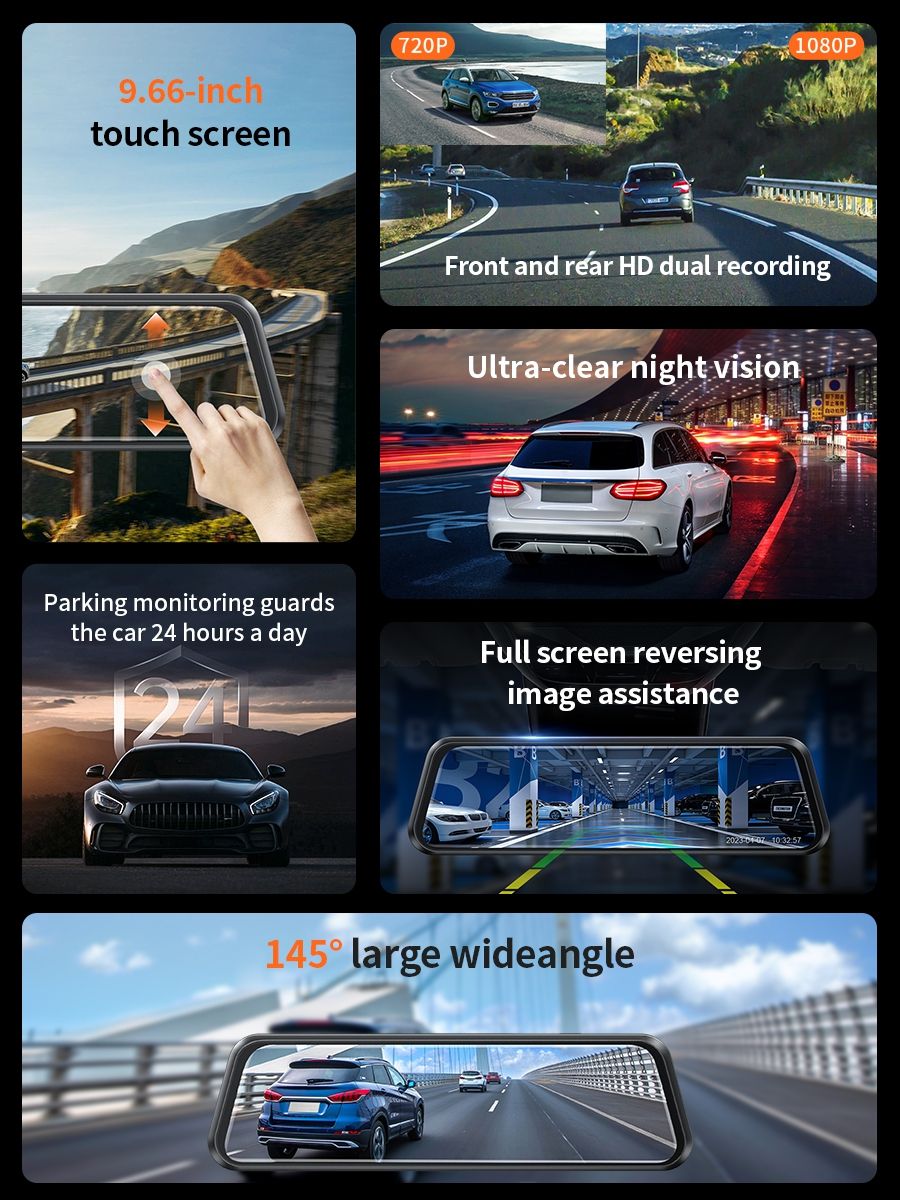 Hoco DI36 Driving Recorder Front and Rear Dual Recording – Oz Phone World