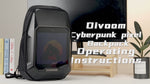 Load and play video in Gallery viewer, Divoom Cyberbag Pixel Art LED Backpack