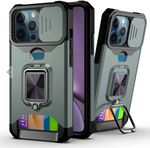 Load image into Gallery viewer, iPhone Dual Layer Heavy Duty Shockproof Magnetic iRing Camshield Camera Protective Case Cover