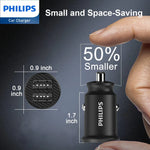 Load image into Gallery viewer, Philips Dual USB-A Port Car Charger (DLP2510)
