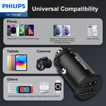 Load image into Gallery viewer, Philips Dual USB-A Port Car Charger (DLP2510)