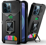 Load image into Gallery viewer, iPhone Dual Layer Heavy Duty Shockproof Magnetic iRing Camshield Camera Protective Case Cover