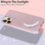 Load image into Gallery viewer, iPhone 17 Pro Max 3 Layer Hybrid Sparkle Bumper Protection Ultra Slim Bling Glitter Case