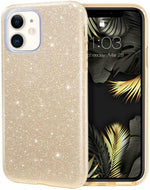 Load image into Gallery viewer, iPhone 17 Pro Max 3 Layer Hybrid Sparkle Bumper Protection Ultra Slim Bling Glitter Case