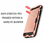 Load image into Gallery viewer, iPhone Tough Shockproof Card Holder Back Case Cover