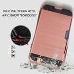 Load image into Gallery viewer, iPhone Tough Shockproof Card Holder Back Case Cover