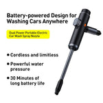 Load image into Gallery viewer, Baseus Dual Power Portable Electric Car Wash Spray Nozzle Set-Black