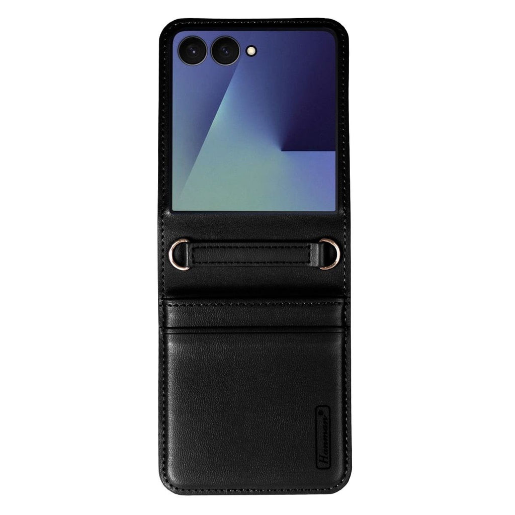 Samsung Galaxy Z Flip 8 Leather Flip Case with Card Storage