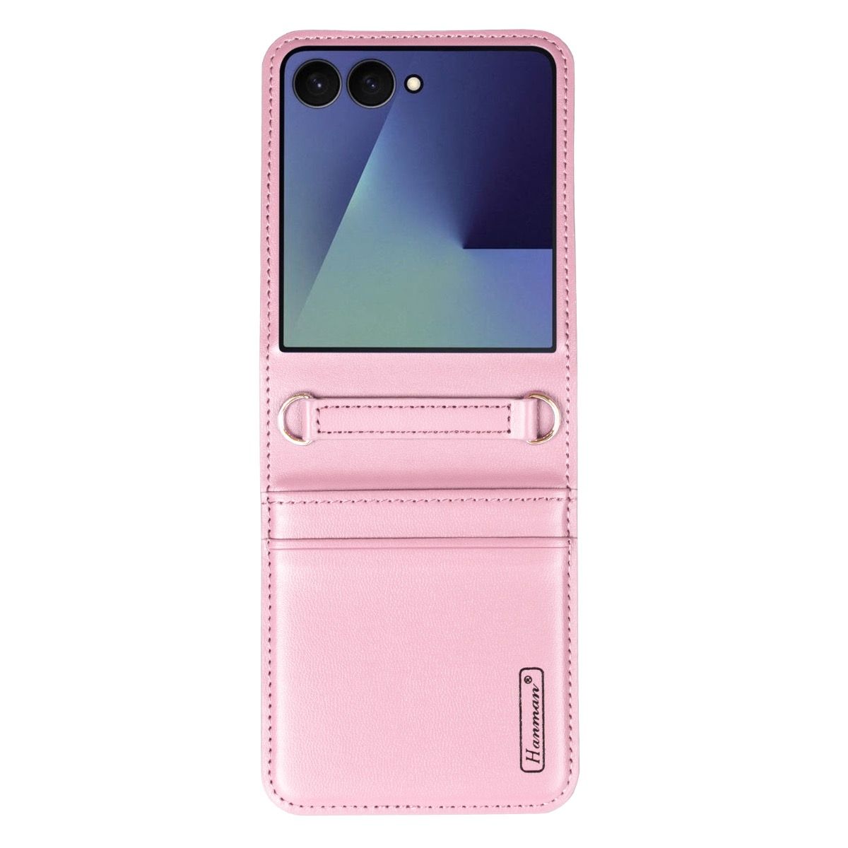Samsung Galaxy Z Flip 7 Leather Flip Case with Card Storage