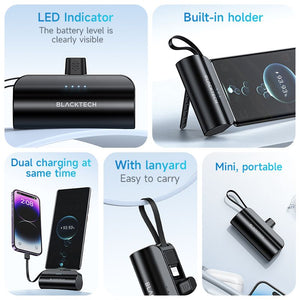 BLACKTECH BL-DB53 5000mAh Portable 2 in 1 Power Bank