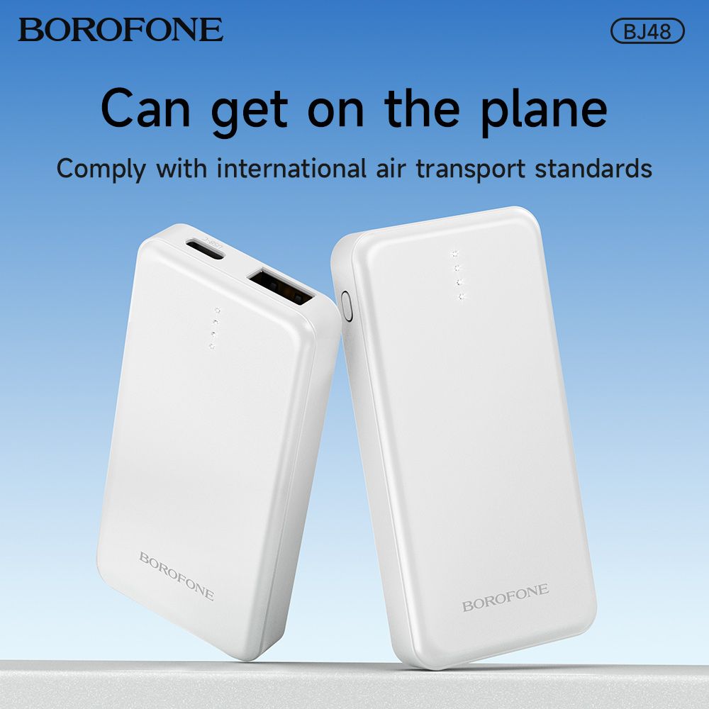 BOROFONE BJ48 Mini Portable 2500 mAh Power Bank - White