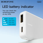 Load image into Gallery viewer, BOROFONE BJ48 Mini Portable 2500 mAh Power Bank - White
