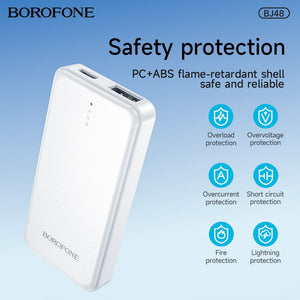 BOROFONE BJ48 Mini Portable 2500 mAh Power Bank - White
