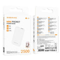 BOROFONE BJ48 Mini Portable 2500 mAh Power Bank - White