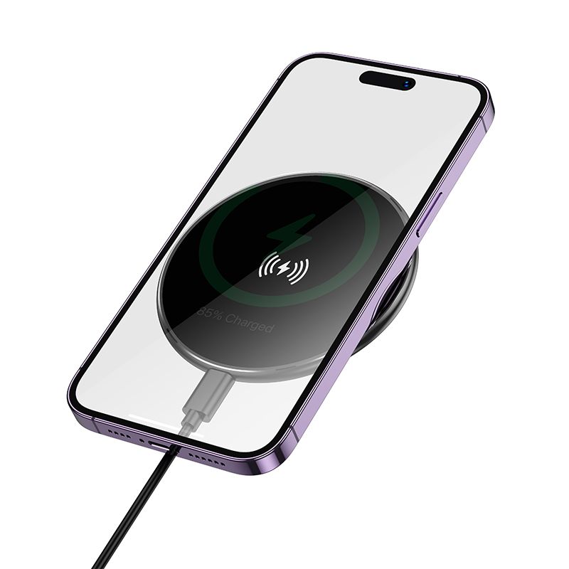 BOROFONE BQ36 Juniper Desktop Ultra-Thin Wireless Fast Charger - Black
