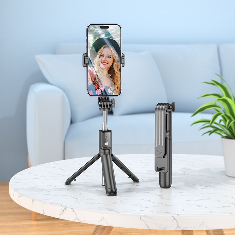 BOROFONE BY11 Happy Live Broadcast Holder / Selfie Stick – Black