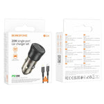 Load image into Gallery viewer, BOROFONE BZ24 Clever PD20W (C to iP) Car Charger Set
