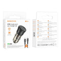 BOROFONE BZ24 Clever PD20W (Type-C to Type-C) Car Charger Set