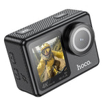 Load image into Gallery viewer, Hoco DV101 Dual Color Screen Sports Camera 4K WiFi Action Camera With Remote Control Screen Waterproof Sport Camera
