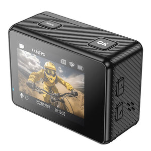 Hoco DV101 Dual Color Screen Sports Camera 4K WiFi Action Camera With Remote Control Screen Waterproof Sport Camera