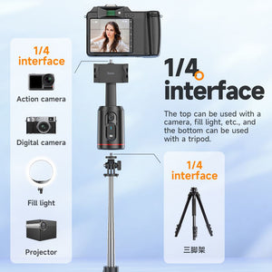 HOCO K23 Aluminum Alloy Wireless Tripod / Selfie Stick Auto Face Tracking