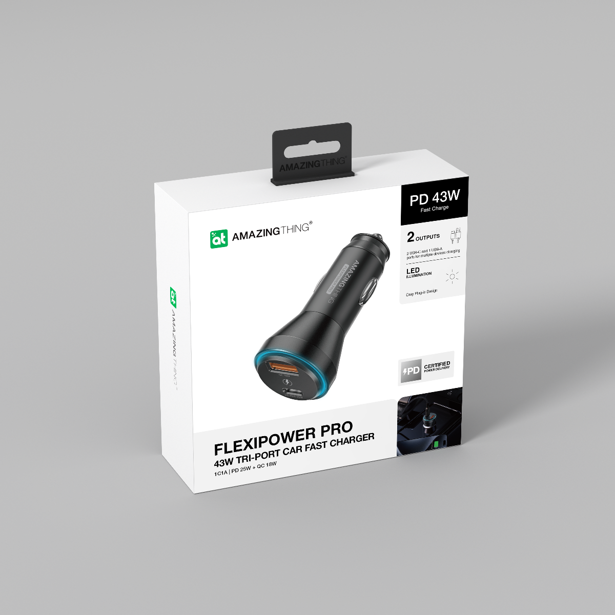 AMAZINGTHING FlexiPower Pro PD43W Car Charger