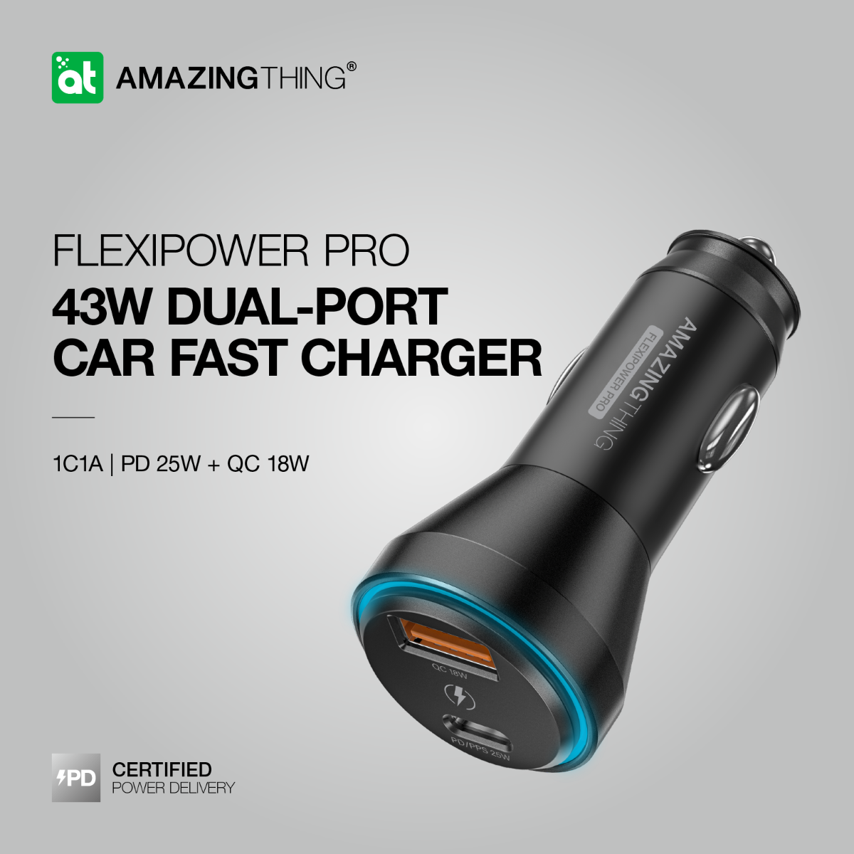 AMAZINGTHING FlexiPower Pro PD43W Car Charger