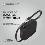 Load image into Gallery viewer, AMAZINGTHING PD 22.5W 10000mAh Portable Power Bank with Built-in Cable - THUNDER GO Series
