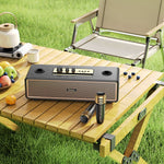 Load image into Gallery viewer, Hoco BS63 Wireless Bluetooth Karaoke Speaker with Dual Microphones – Black
