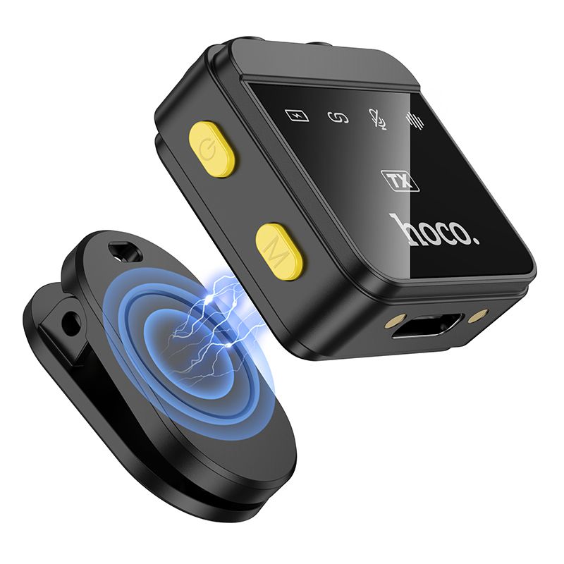 Hoco L17 Magnetic Dual Lavalier Wireless Mic for iPhone & USB-C