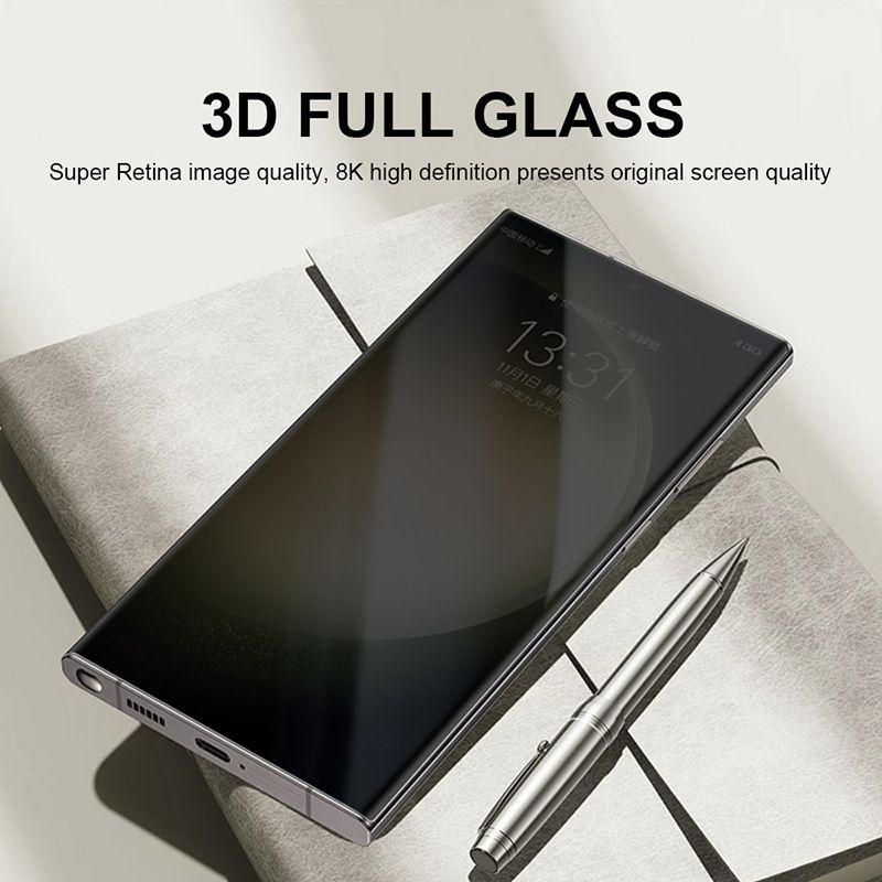 Samsung Galaxy LITO LT-D8 Ultra-Thin Full Tempered Glass Privacy Screen Protector (Fingerprint Support)