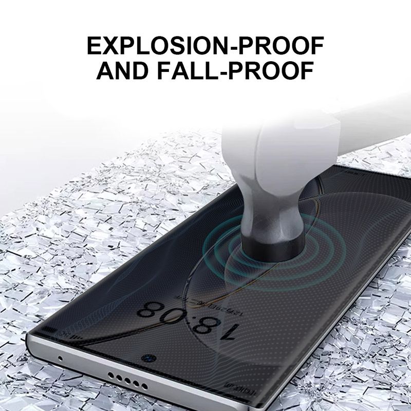 Samsung Galaxy LITO LT-D8 Ultra-Thin Full Tempered Glass Privacy Screen Protector (Fingerprint Support)