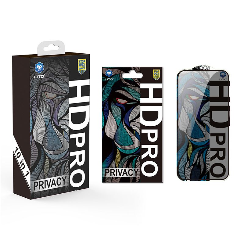 LITO iPhone D15 HD PRO Privacy Full Glass Full Glue - ESD Glue