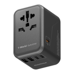 Load image into Gallery viewer, Momax 1-World (65W) GaN PD (5-Port) USB Type-C Charger / AC Plug / Travel Adapter
