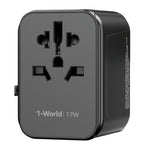 Load image into Gallery viewer, Momax 1-World 17W 3-port AC Travel Adapter
