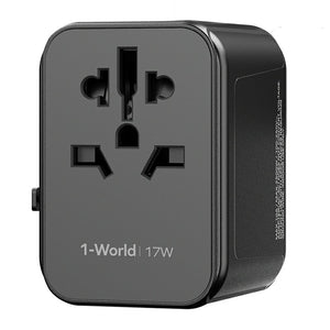 Momax 1-World 17W 3-port AC Travel Adapter