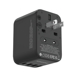 Momax 1-World 17W 3-port AC Travel Adapter