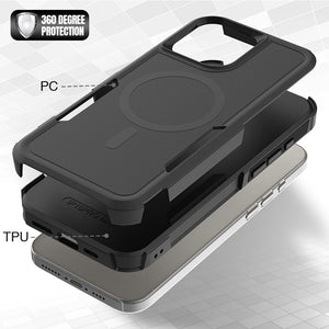 iPhone 17 Air BLACKTECH Commuter (MagSafe Compatible) - Black