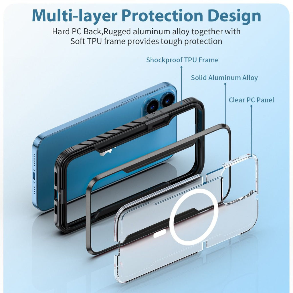 Samsung S25 Ultra BLACKTECH Defense Shield Aluminum Alloy (MagSafe Compatible)