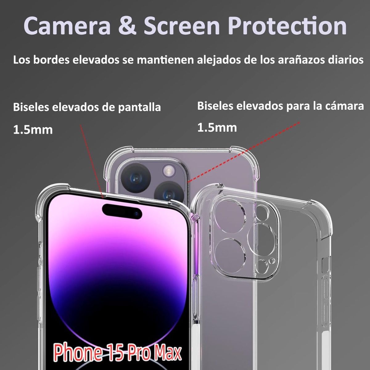 iPhone 17 BLACKTECH Hard Protective Clear Case
