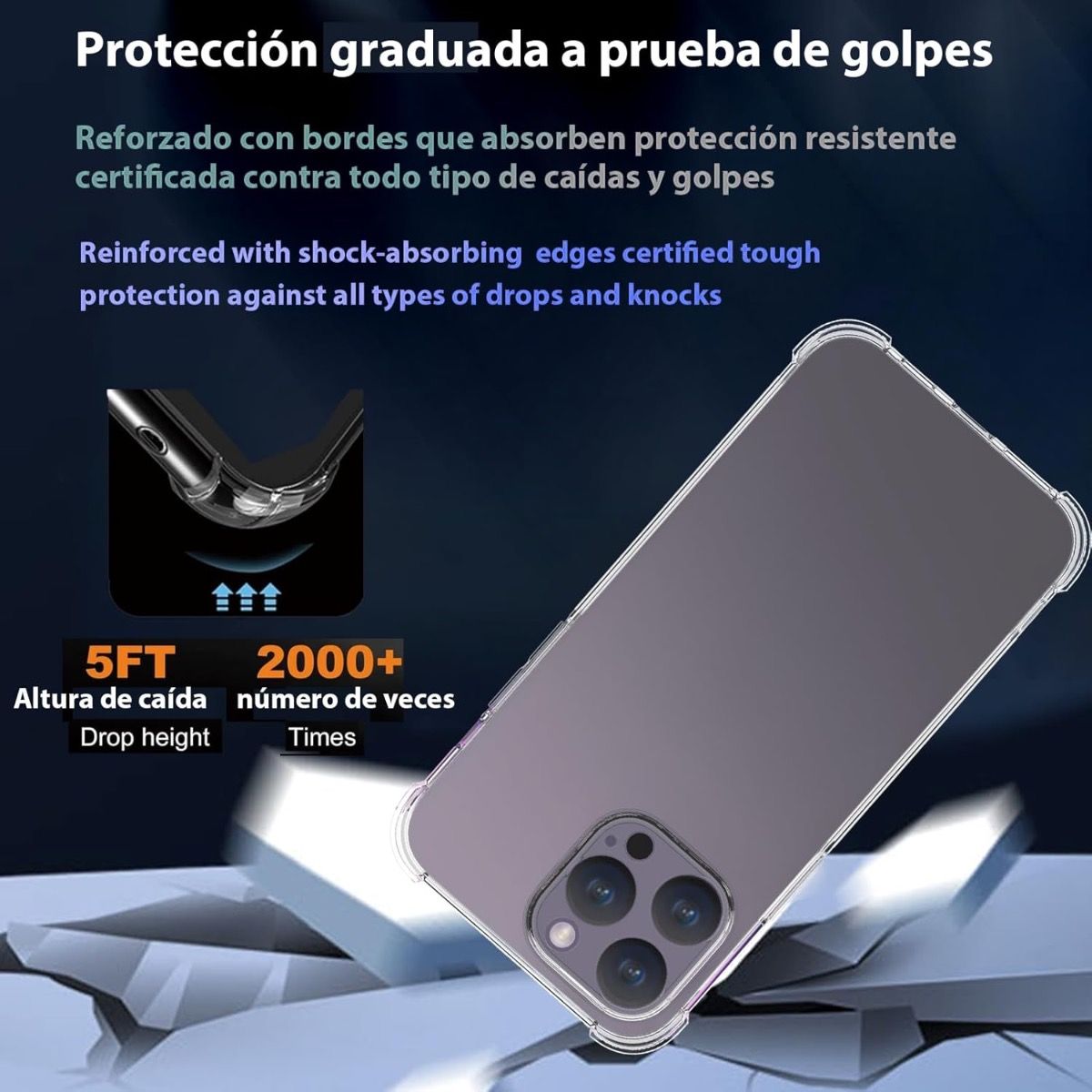 iPhone 17 BLACKTECH Hard Protective Clear Case