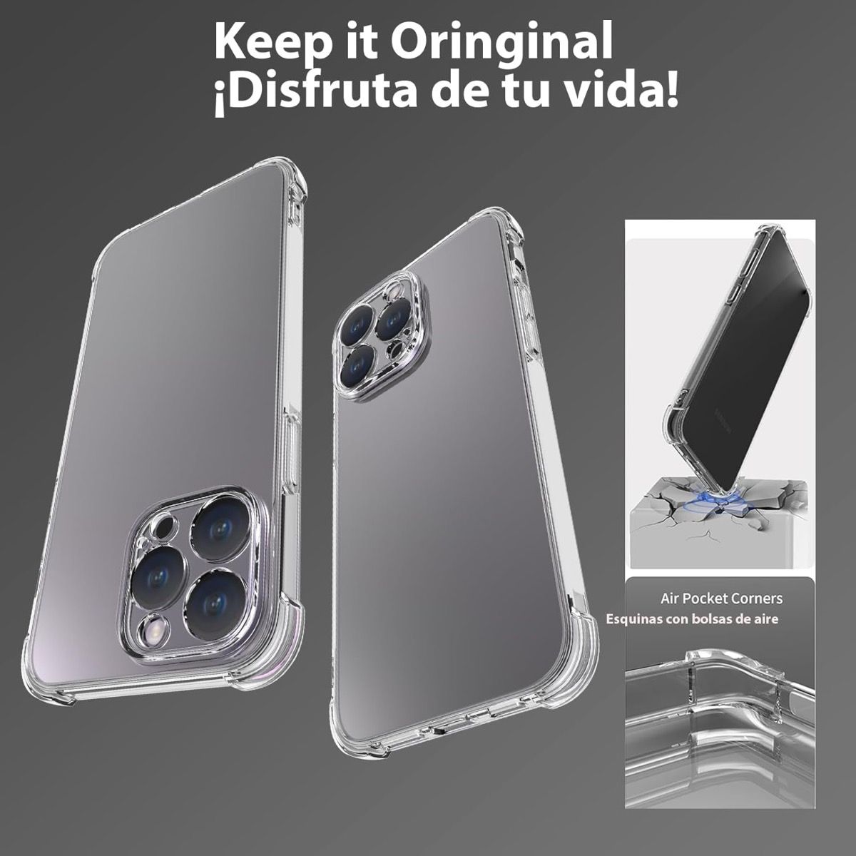iPhone 17 BLACKTECH Hard Protective Clear Case