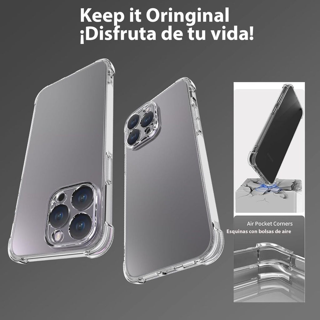 Google Pixel 10A  BLACKTECH Thick Silicone Case - Clear