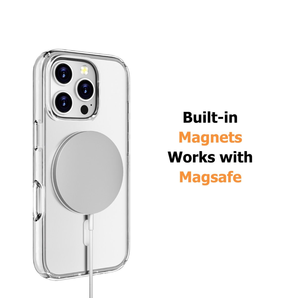 iPhone 16 Hybrid Symmetry Series Style Shockproof Case Cover with Magnetic Ring
