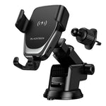 Load image into Gallery viewer, BLACKTECH BL-DCA21 Plus 15W Wireless Charging All in 1 Car Holder Set - Black
