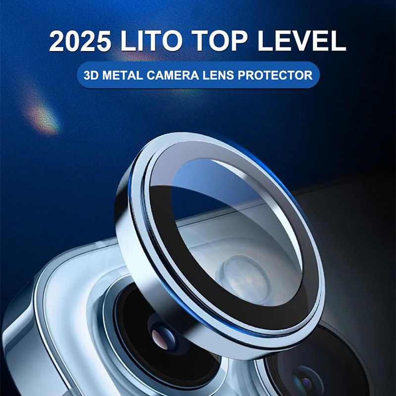 iPhone 17 Pro / 17 Pro Max LITO C2 AR+AF Coating Aluminum Alloy Camera Corning Glass With Easy Installation tool - Gray