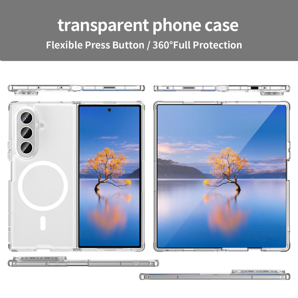 Samsung Galaxy Z Fold 8 Clear Transparent Protective Case with Magsafe